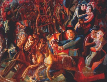 ロシア Painting - 火曜日のパンケーキ マスレニツァ 1914年 パベル・フィロノフ ロシア人
